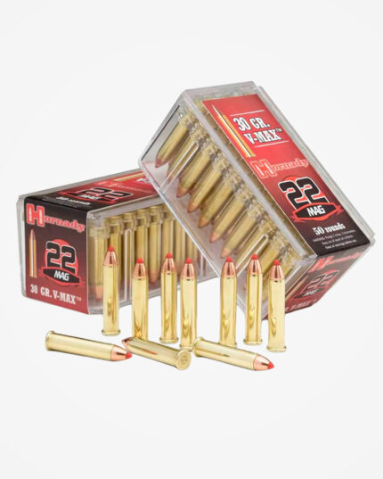 MUNIÇÃO HORNADY .22WMR V-MAX 30GR 50un