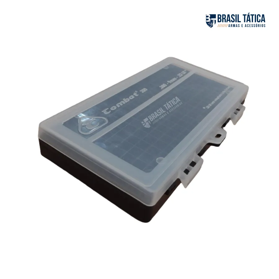 CAIXA PARA 100 MUNIÇÕES .380/.9MM/.22LR - COMBATE