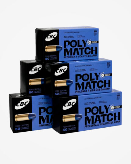 MUNIÇÃO CBC 9MM LPC 124GR POLYMATCH 250un