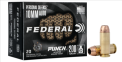 MUNIÇÃO FEDERAL 10MM AUTO 200GR PUNCH 20un