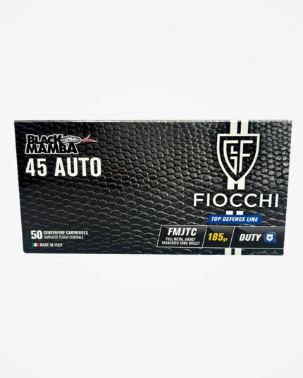 MUNIÇÃO FIOCCHI .45 ACP BLACK MAMBA FMJTC 185GR 50un