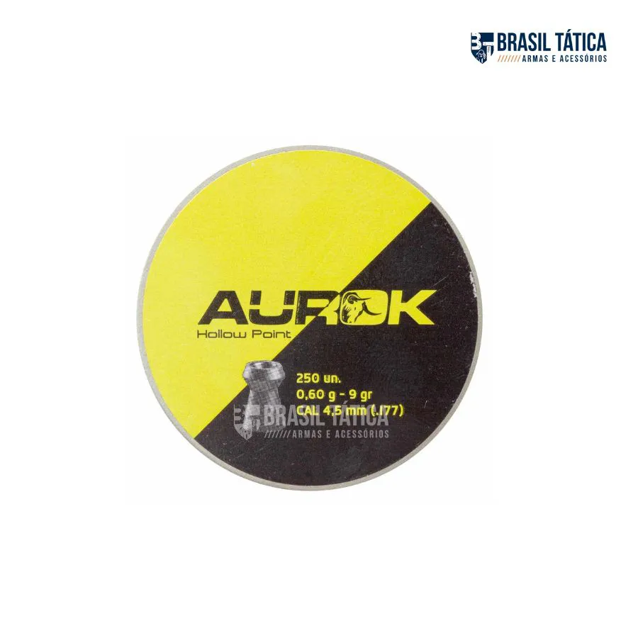 CHUMBINHO AUROCK HOLLOW POINT 4,5MM 250un