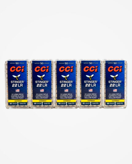 MUNIÇÃO CCI STINGER .22 LR 32GR 250un