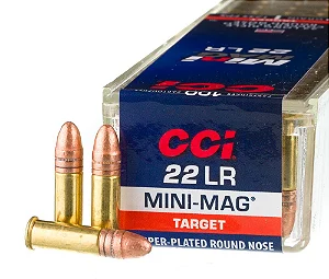 MUNIÇÃO CCI .22 LR MINI MAG TARGET 100un