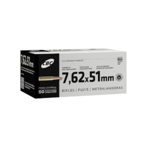MUNIÇÃO CBC 7.62X51MM COMUM (TREINA) 50un
