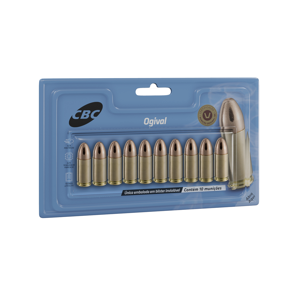 MUNIÇÃO CBC .38 ETOG 124GR