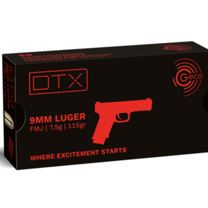 MUNIÇÃO GECO .9MM FMJ 115GR DTX