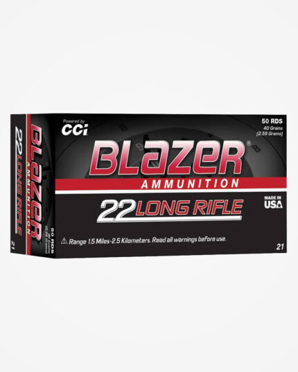 MUNIÇÃO CCI .22 LR 40GR BLAZER 50un