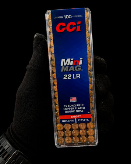 MUNIÇÃO CCI MINI MAG .22 LR 40GR TARGET 100un