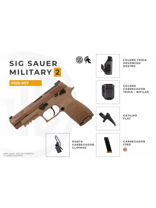 PISTOLA SIG SAUER P320 M17 COYOTE 9mm