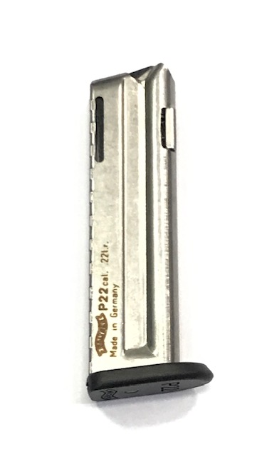 CARREGADOR ORIGINAL WALTHER P22 TARGET .22LR 10 TIROS
