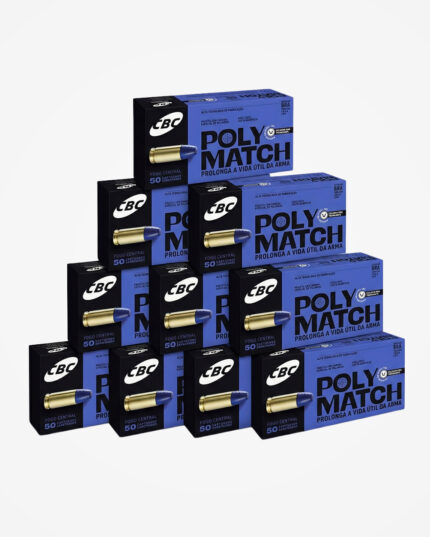 MUNIÇÃO CBC 9MM LPC 124GR POLYMATCH 500un