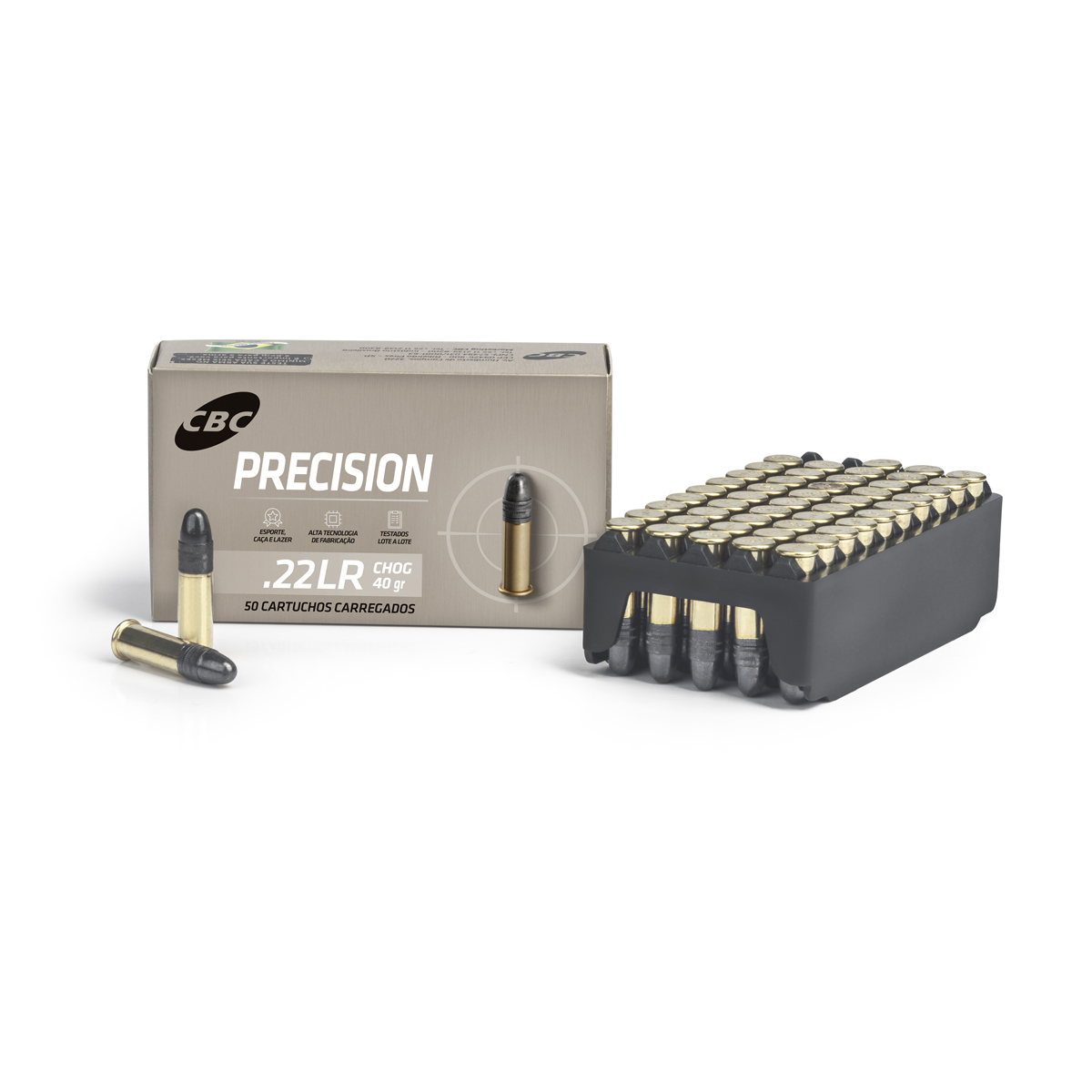 MUNIÇÃO CBC .22LR PRECISION CHOG 40GR