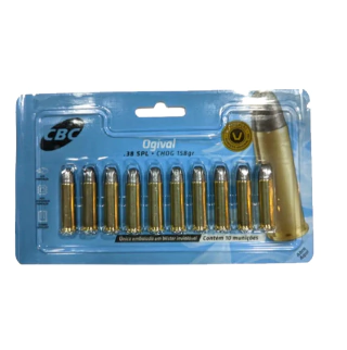 MUNIÇÃO CBC .38 SPL CHOG 158GR 10un