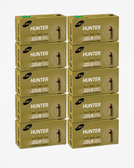 MUNIÇÃO CBC 22 LR HUNTER HYPER 33GR 500un