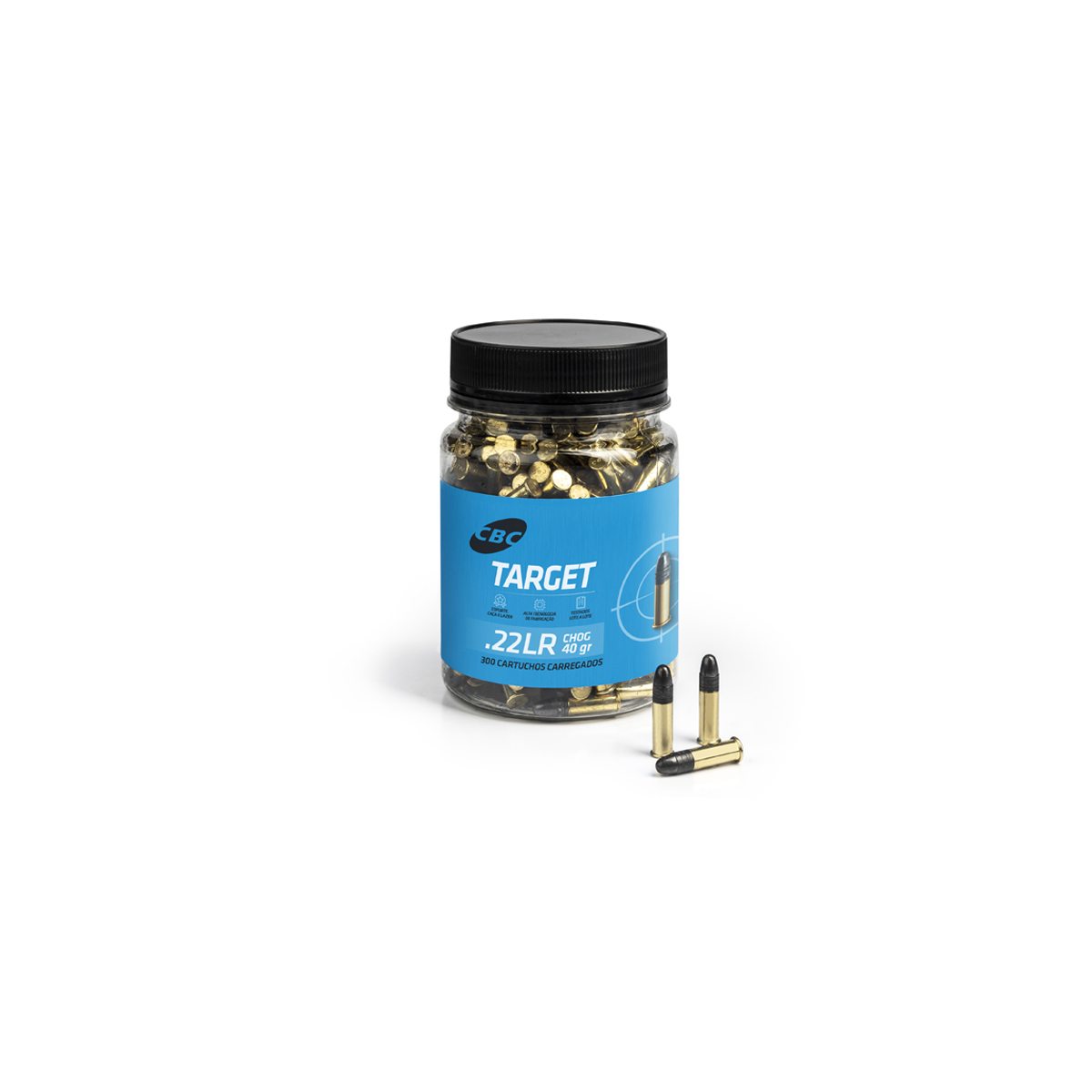MUNIÇÃO CBC .22LR TARGET CHOG 40GR 300un