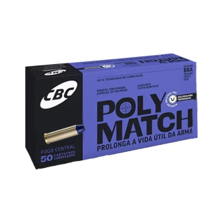 MUNIÇÃO CBC .357 MAG POLYMATCH 158GR 50un