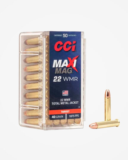 MUNIÇÃO CCI MAXI MAG .22MAG TMJ 40GR 50un