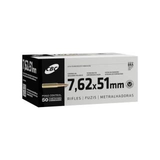 MUNIÇÃO CBC 7,62X51 M80 50un