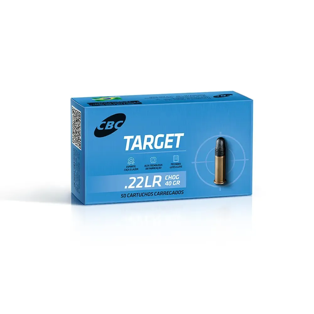MUNIÇÃO CBC .22LR CHOG TARGET