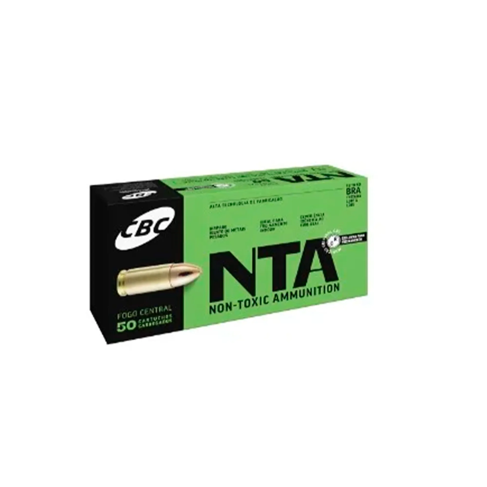 MUNIÇÃO CBC 9mm LUGER EOOG NTA 50un