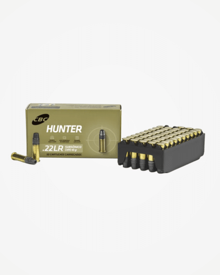 MUNIÇÃO CBC .22LR HUNTER SUBSÔNICO 40GR CHPO