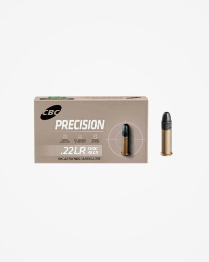 MUNIÇÃO CBC .22 LR CHOG SUBSÔNICO PRECISION 40GR 50un