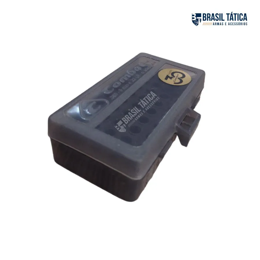 CAIXA PARA 50 MUNIÇÕES .380/.9MM/.22LR COMBATE 50un