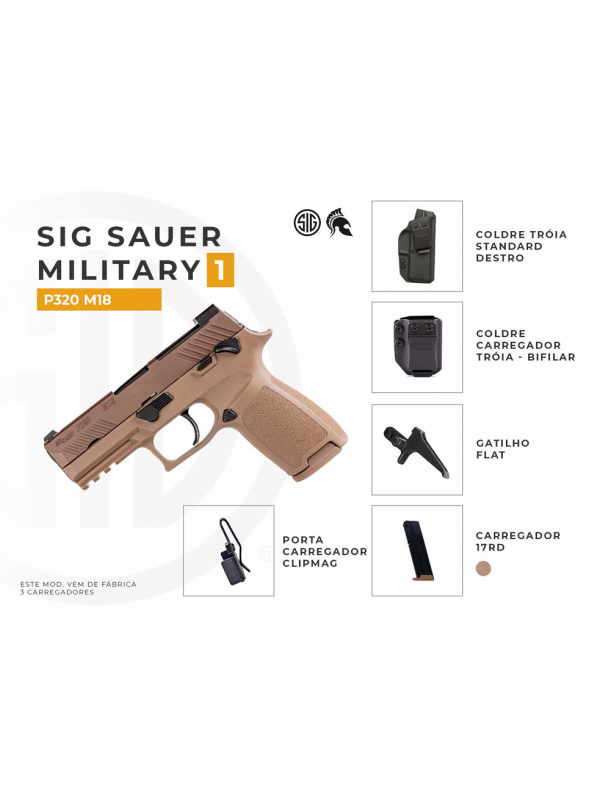 PISTOLA SIG SAUER P320-M18 FULLSIZE 9mm