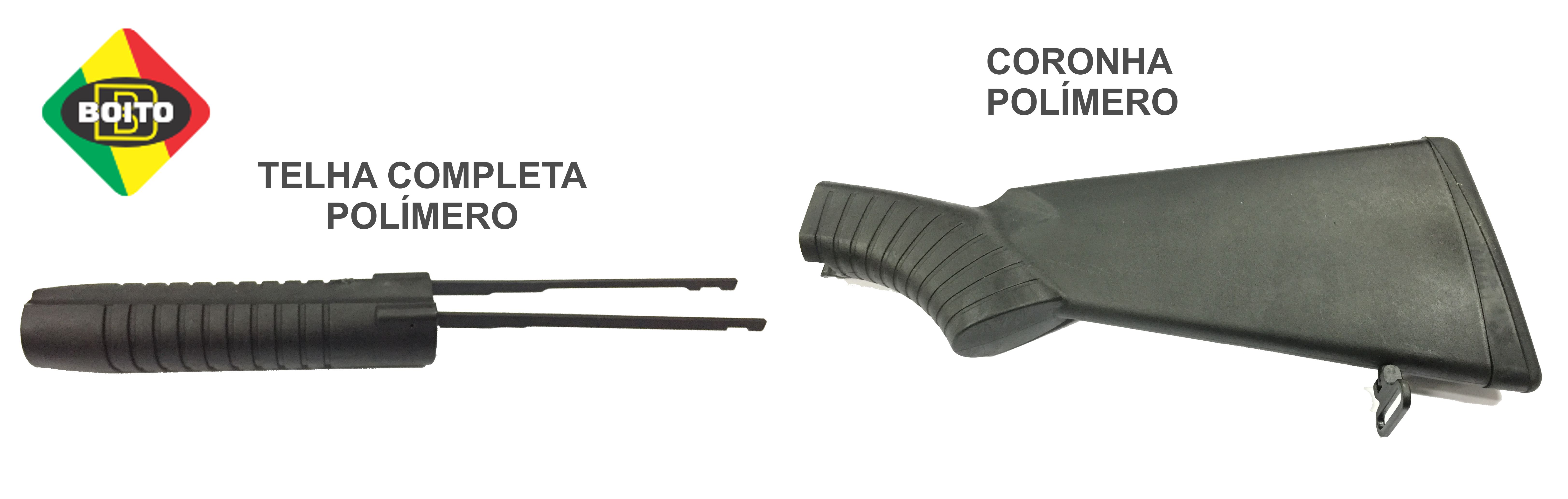 CONJUNTO DE CORONHA E TELHA COMPLETA EM POLÍMERO PARA BOITO PUMP CALIBRE 12