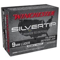 MUNIÇÃO WINCHESTER 9MM 115GR SILVERTIP W9MMST 20un