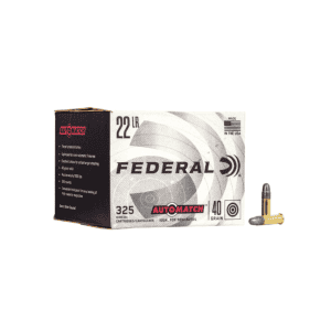 MUNIÇÃO FEDERAL .22LR CHAMPION AUTOMATCH 40GR LRN 325un