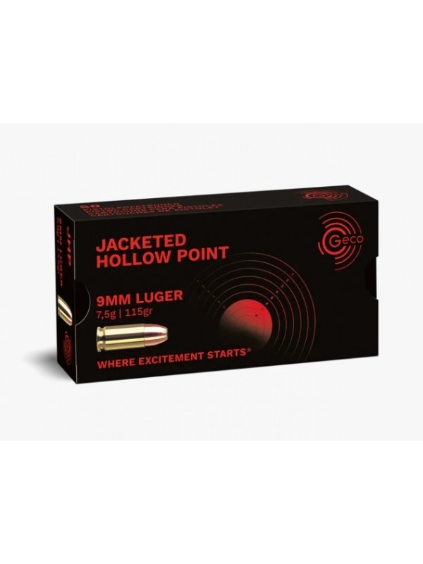 MUNIÇÃO 9MM 115GR JHP