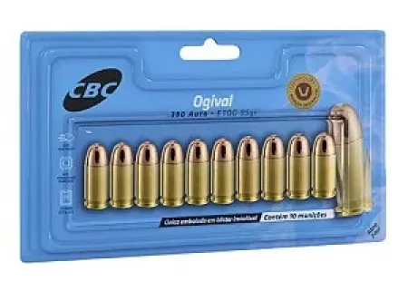 MUNIÇÃO CBC .380 ETOG 124GR FMJ 10un