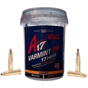 MUNIÇÃO CCI .17 HMR VARMINT TIP 17GR 50un