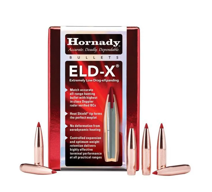 PROJÉTIL HORNADY .338 CAL 230 GR ELD-X 100un
