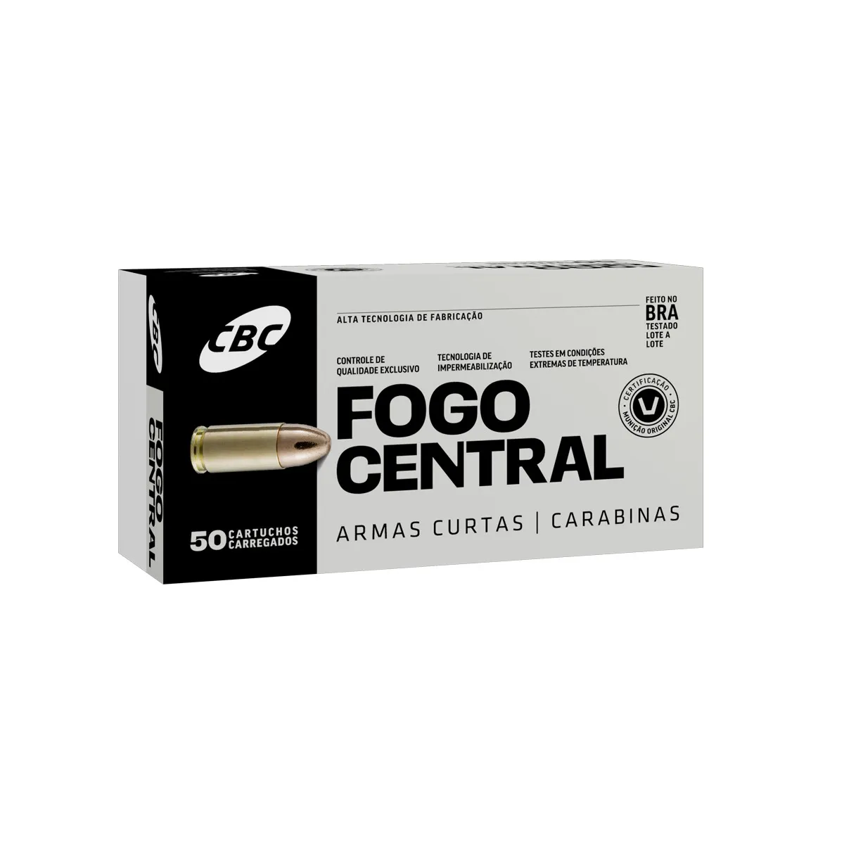 MUNIÇÃO CBC .380 ETOG 95GR TREINA C