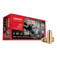 MUNIÇÃO NORMA RANGER&TRAINING .380 FMJ 95GR 50un