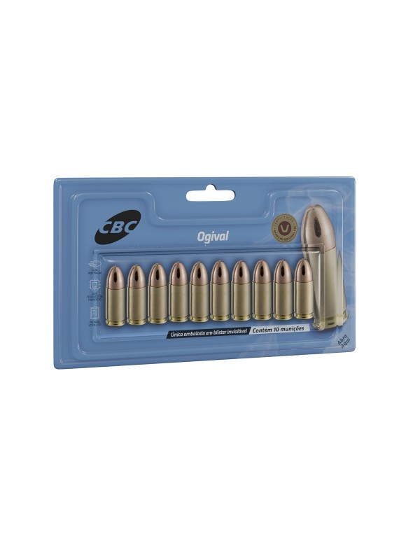 CARTELA MUNIÇÃO .38TPC ETOG 124GR 10un