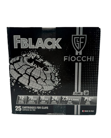 CARTUCHO FIOCCHI CAL.12 FBLACK 7.5 24GR 86