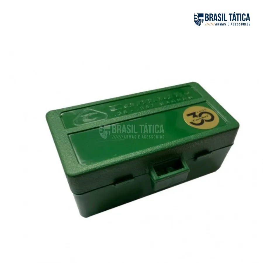 CAIXA PARA 50 MUNIÇÕES CAL .38 / .357 MAG - COMBATE