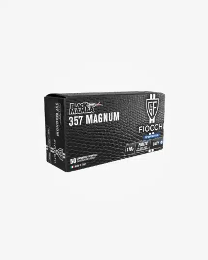 MUNIÇÃO FIOCCHI .357 MAG FMJTC 110GR BLACK MAMBA 50un