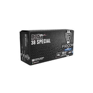 MUNIÇÃO FIOCCHI .38SPL 110GR BLACK MAMBA 50UN