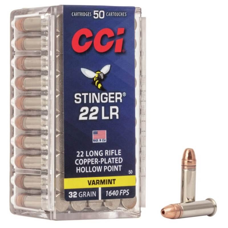 MUNIÇÃO CCI STINGER .22 LR HP 50un