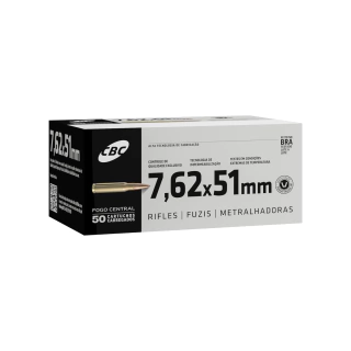 MUNIÇÃO CBC 7.62X51 M80 TREINA 50un