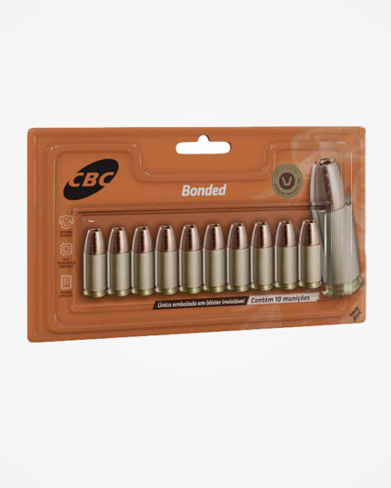 MUNIÇÃO CBC 9mm EXPO +P BONDED SUBSÔNICO 147GR 10un