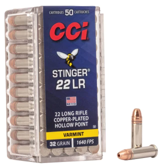 MUNIÇÃO CCI .22LR STINGER 32GR