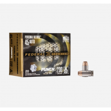 MUNIÇÃO FEDERAL .45 AUTO PUNCH 230GR JHP 20un