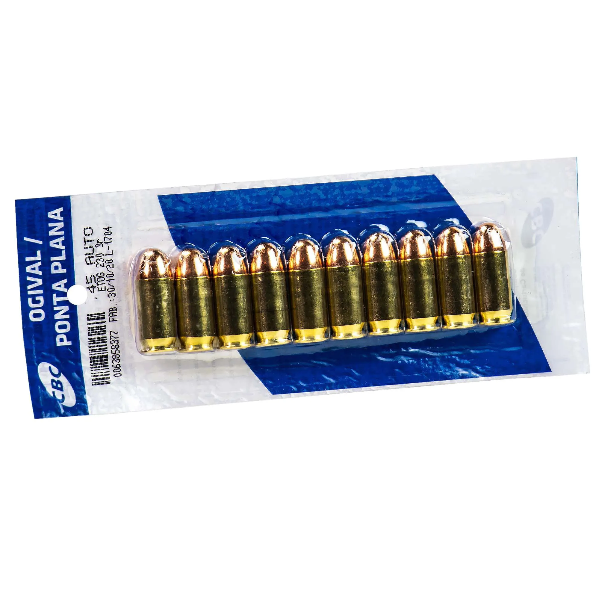 MUNIÇÃO CBC .45 ETOG