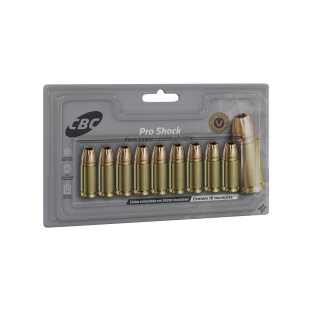 MUNIÇÃO CBC 9MM EXPO +P 135GR PRO SHOCK 10un